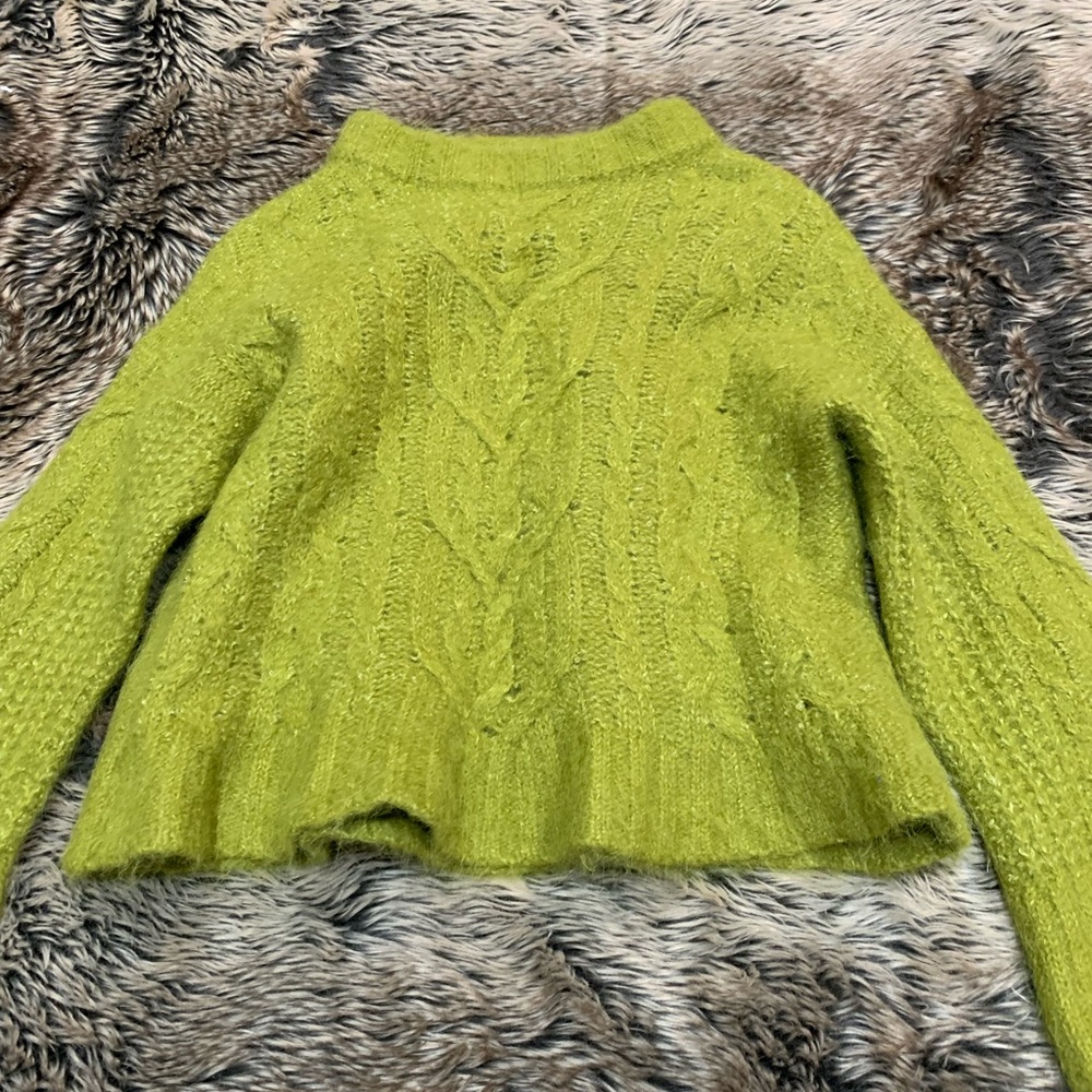 Eleven Six Cable knit pattern, baby alpaca sweater Size M/L